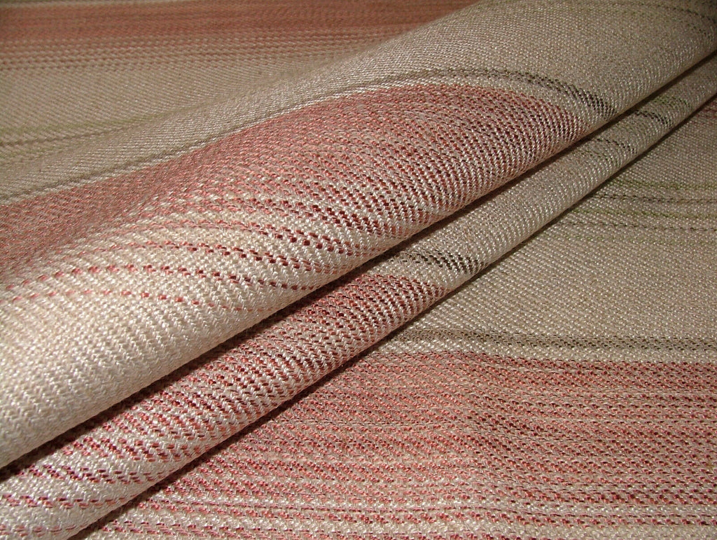 2.8 Metres iLiv Sackville Stripe Rosa Woven Curtain Upholstery Cushion Fabric