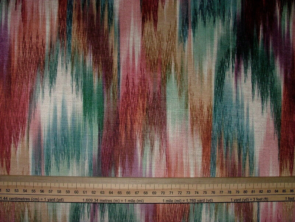 Venice Carnival Flame Stitch Velvet Fabric Curtain Upholstery Cushion