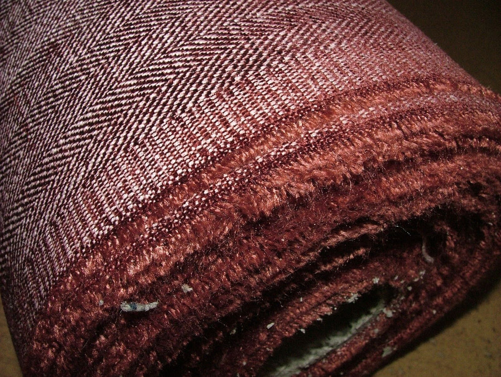 20 Metres Herringbone Copper Linen Blend Curtain Upholstery Fabric RRP £560.00