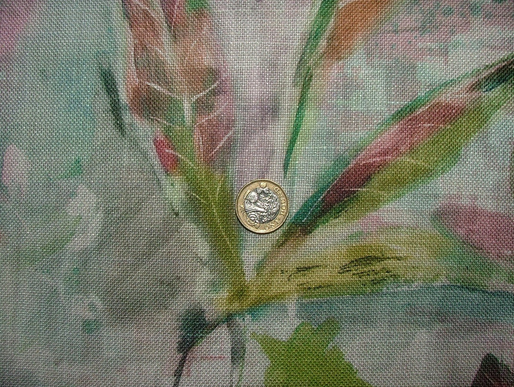 Fabric Remnants Voyage Maison 2 Metres Ebba Coral Upholstery Cushion Curtain5