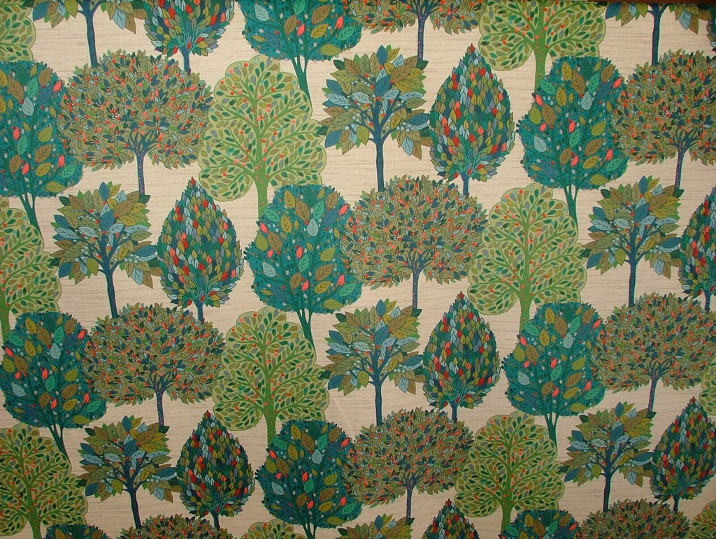 Foliage Fall Tree Carnival Velvet Designer Fabric Curtain Upholstery Cushion