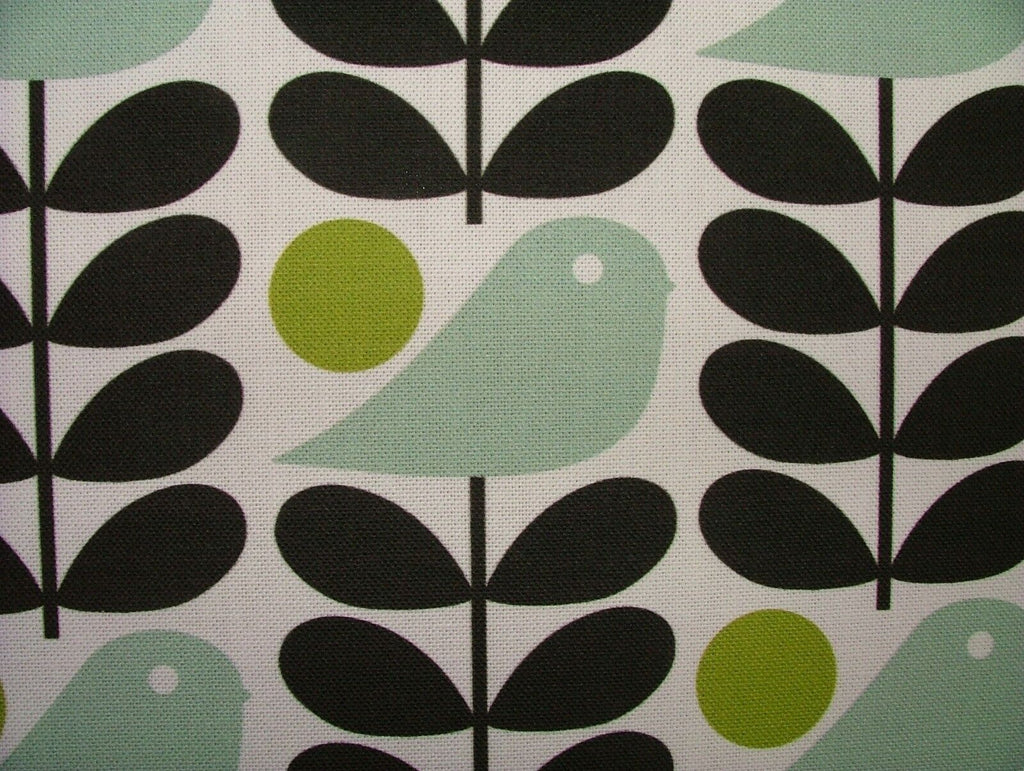 Orla Kiely Early Bird Granite Curtain Upholstery Cushion Bag Making Fabric