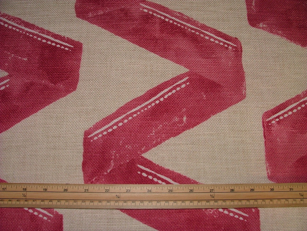 2 Metres Zigana Granita Linen Blend ZigZag Fabric - Curtain Upholstery Cushion9