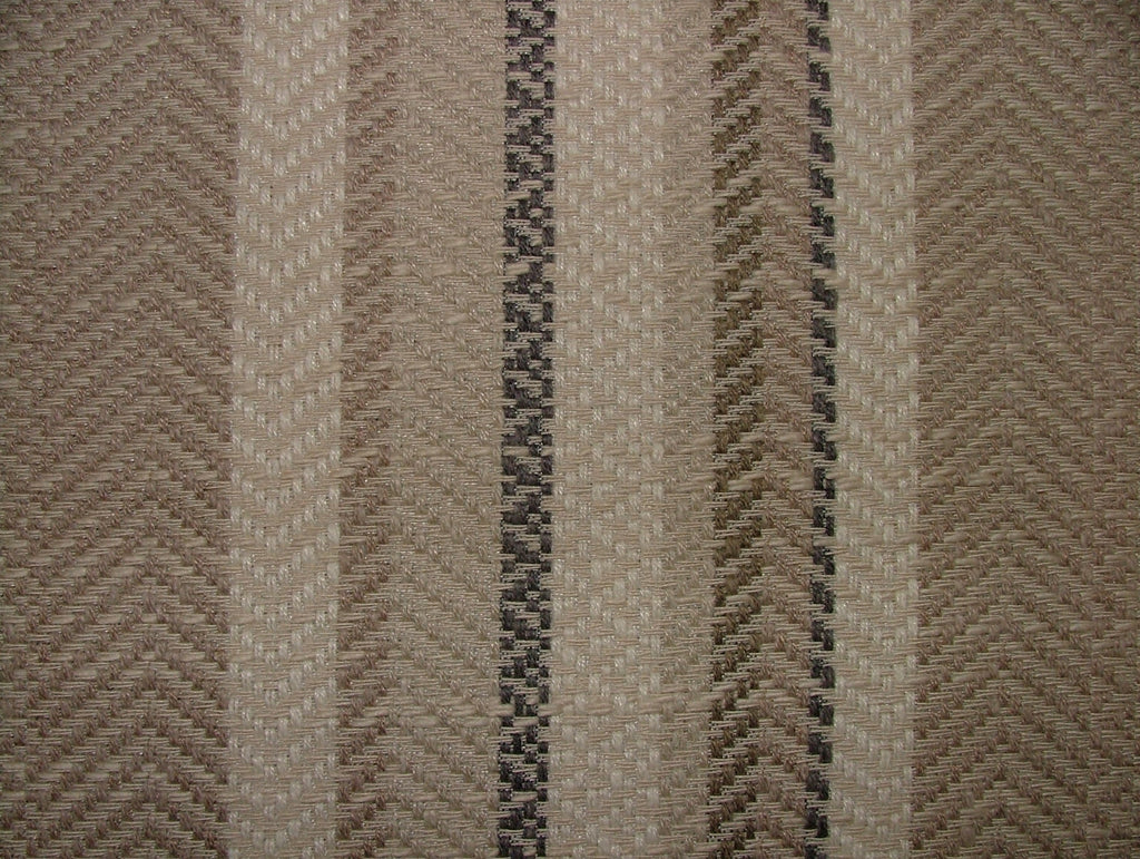 iLiv Thick Woven Curtain Fabric 2.2 Metre Indus Almond Stripe Upholstery Cushion2