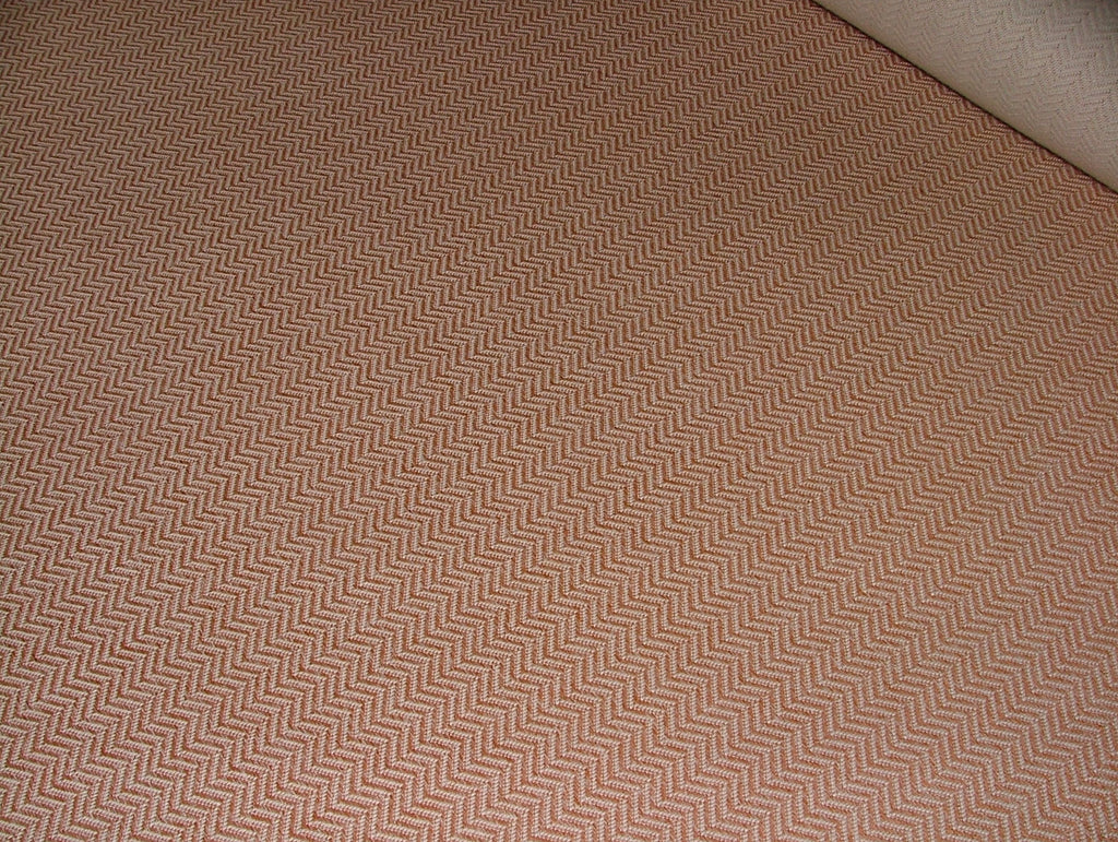 2.1 Metres iLiv Conway Coral Herringbone Fabric Upholstery Cushion Curtain7