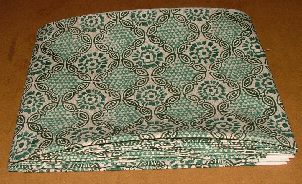 3.1 Metres iLiv Stardust Malachite Green Woven Cotton Fabric Cushion Curtain