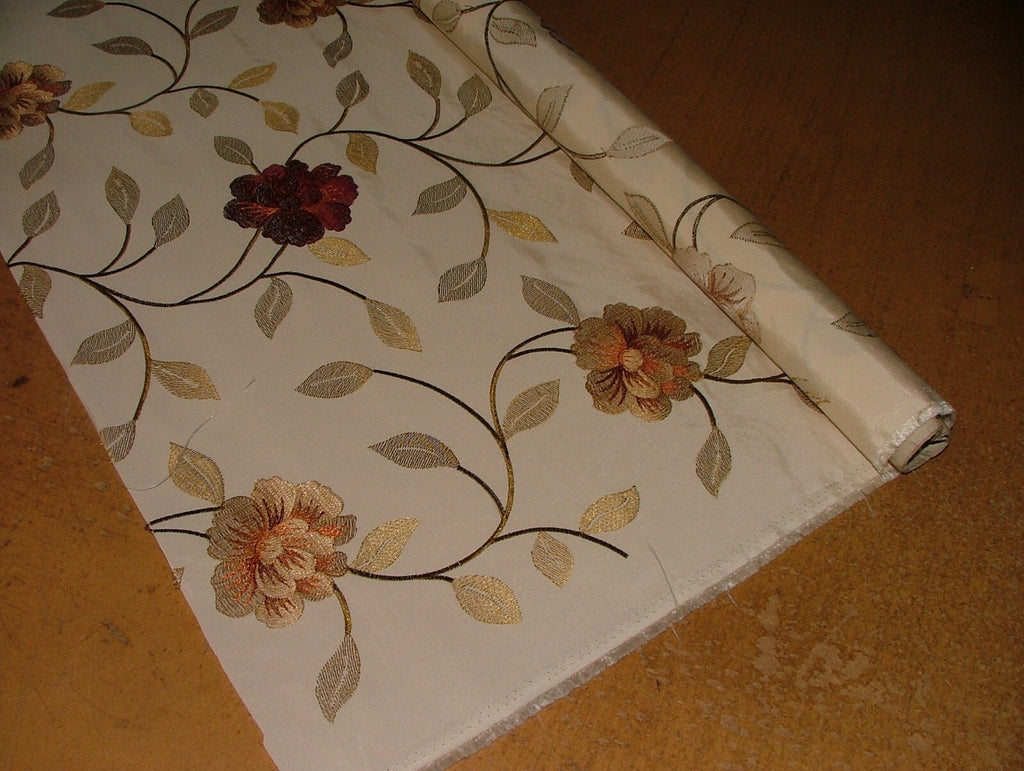 1.9m Prestigious Textiles Petal Ruby Faux Silk Fabric Upholstery Cushion Curtain2