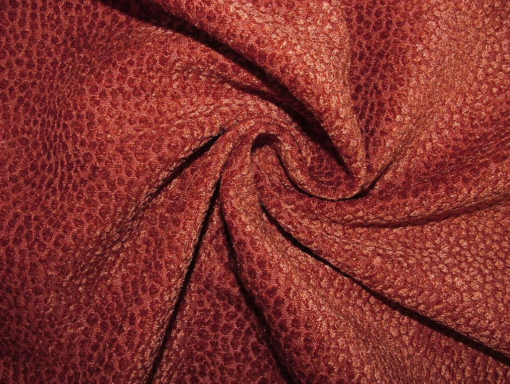 12 Metre Milan Terracotta Chenille Fabric Upholstery Cushion Curtain RRP £360.00