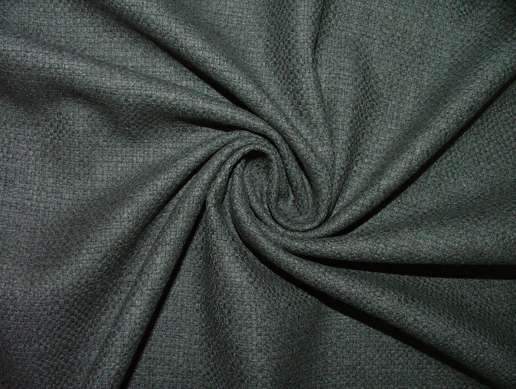 Curtain Upholstery Fabric Slate Grey Ravello Woven Jacquard  14 Metre Roll2