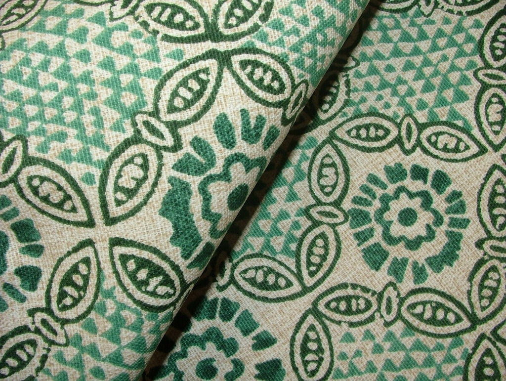 Grand Bazaar Malachite Cotton Curtain Upholstery Cushion Roman Blind Fabric