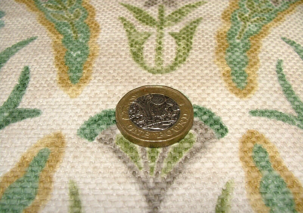 1.8 Metres iLiv Lucerne Mint Thick Linen Blend Fabric Cushion Curtain Upholstery