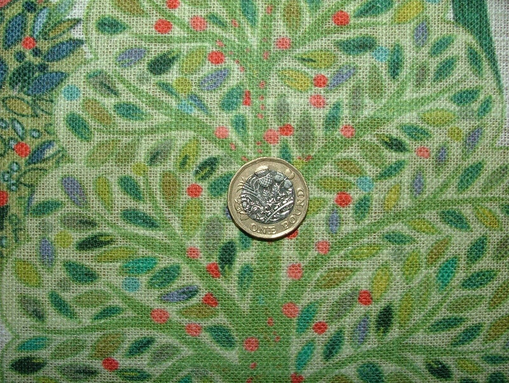 Foliage Fall Trees Carnival Linen Blend Curtain Upholstery Cushion Blind Fabric