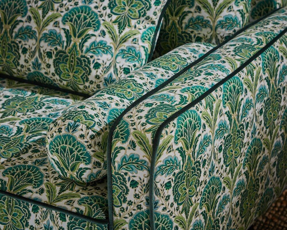 2.2 Metre iLiv Rhapsody Absinthe 100% Cotton Fabric Cushion Curtain Upholstery