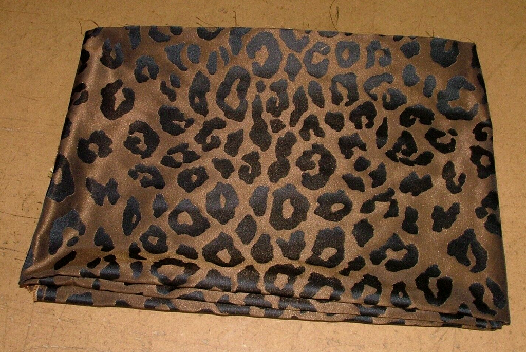 Romo Saskia Copper Leopard Jacquard Fabric Upholstery RRP £66.64