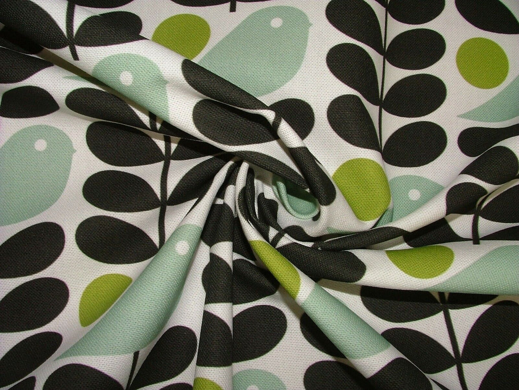 Orla Kiely Early Bird Granite Curtain Upholstery Cushion Bag Making Fabric