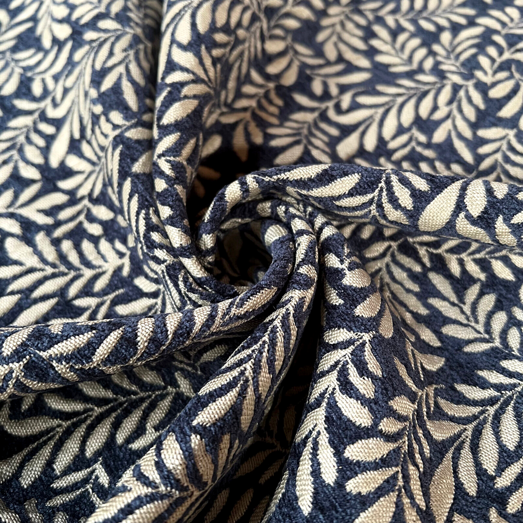 1.4m iLiv Brackenhill Indigo Woven Jacquard Curtain Upholstery Cushion Fabric4