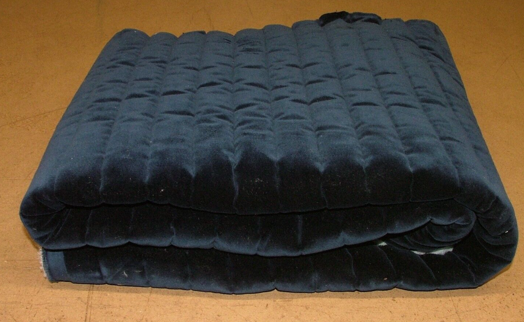 Romo Jumbo Cord Midnight 3D Quilted Velvet Fabric Upholstery Cushion RRP £119.93