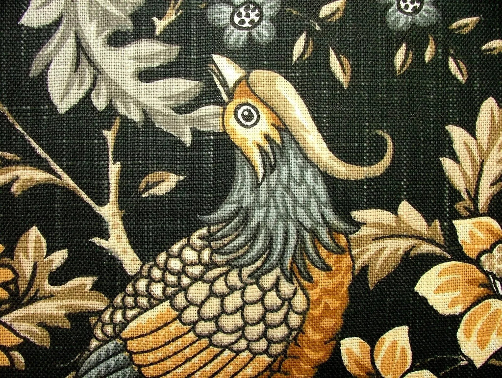 Cotton Curtain Fabric Hampton Court Floral Bird Upholstery Cushion 12 Metre Roll6