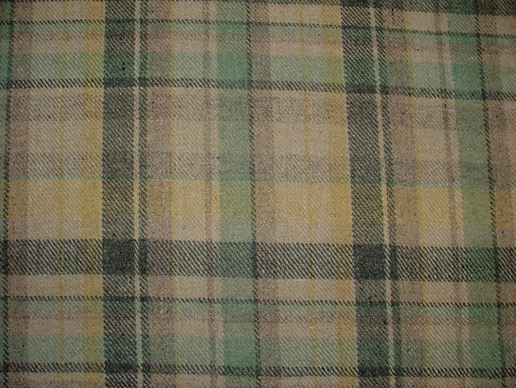 iLiv Wool Tartan Fabric 3.2 Metres Courchevel Glacier Curtain Upholstery Cushion0