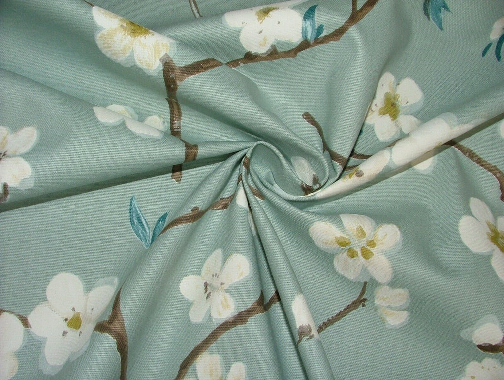 24 Metres Japanese Cherry Blossom Tree Cotton Fabric Curtain Blinds Upholstery