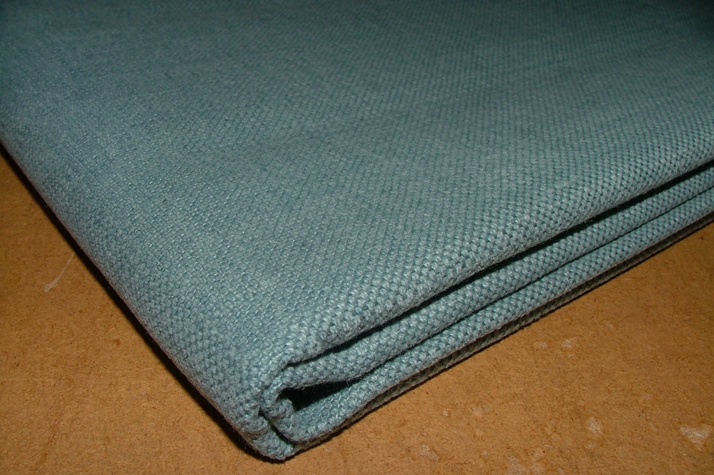 Fabric Remnants Romo Linara Atlantic Linen Union Upholstery Cushion 98cms1