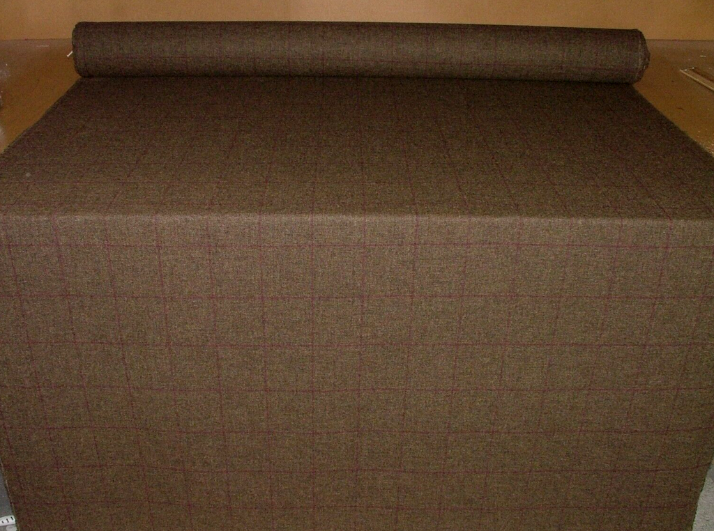100% Shetland Wool Heather Brindle Tartan Upholstery Curtain Cushion Fabric