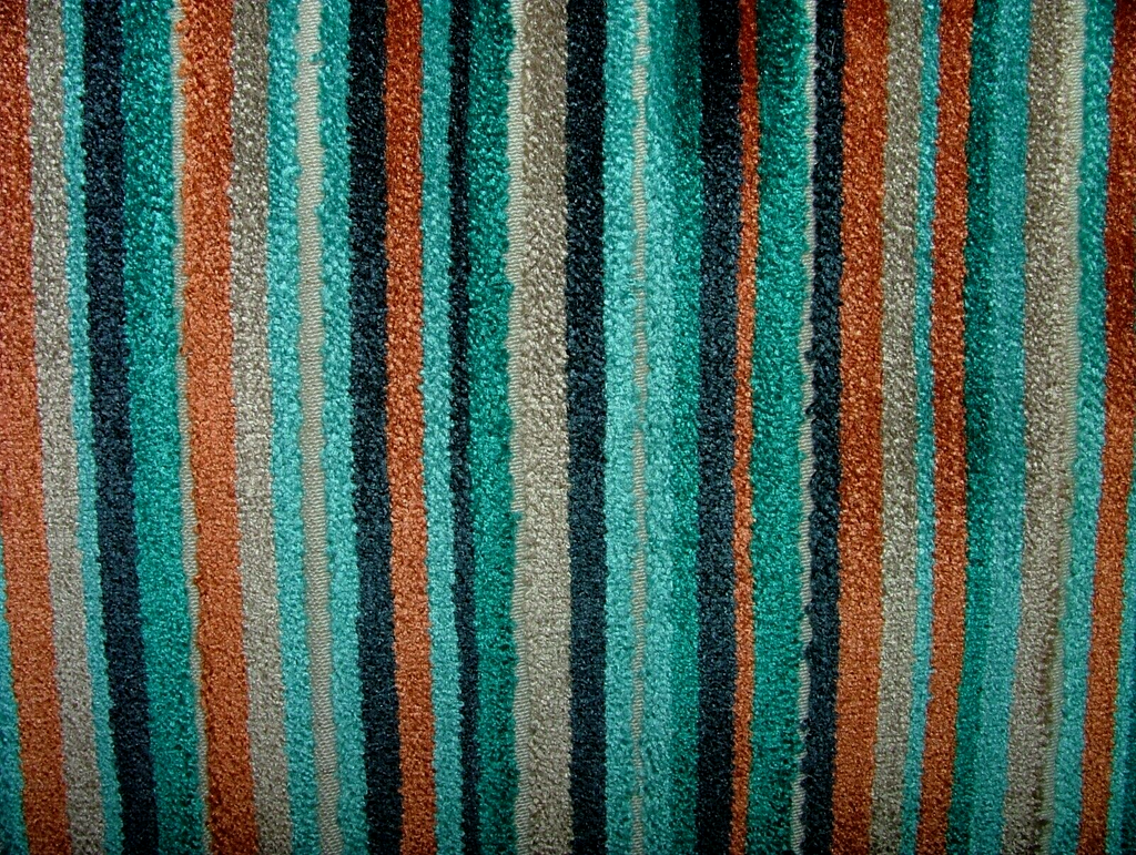 2 Metres iLiv Fiji Lagoon Stripe Velvet Fabric Curtain Upholstery Cushion Blind