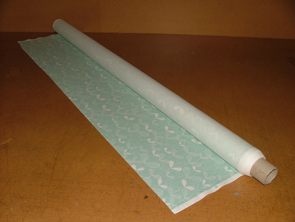 MissPrint Saplings Pale Aqua Scandi Cotton Curtain Upholstery Cushion Fabric