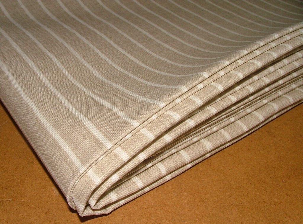 4.2 Metres iLiv Pencil Stripe Nougat Cotton Fabric Cushion Curtain Upholstery