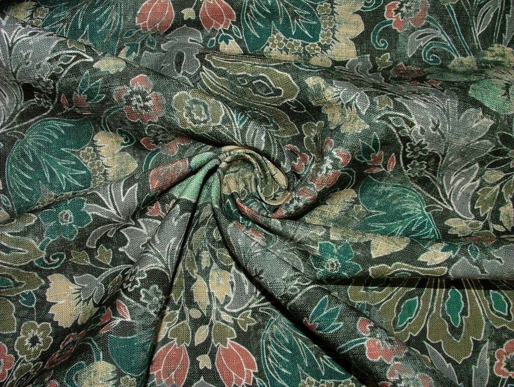 Cromford Jade Digitally Printed Fabric Curtain Upholstery Cushion Headboards