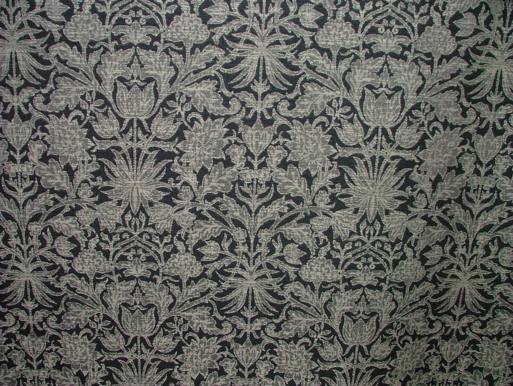 35 Metres Riverhill Indigo Blue Woven Jacquard Fabric Curtain Upholstery Cushion