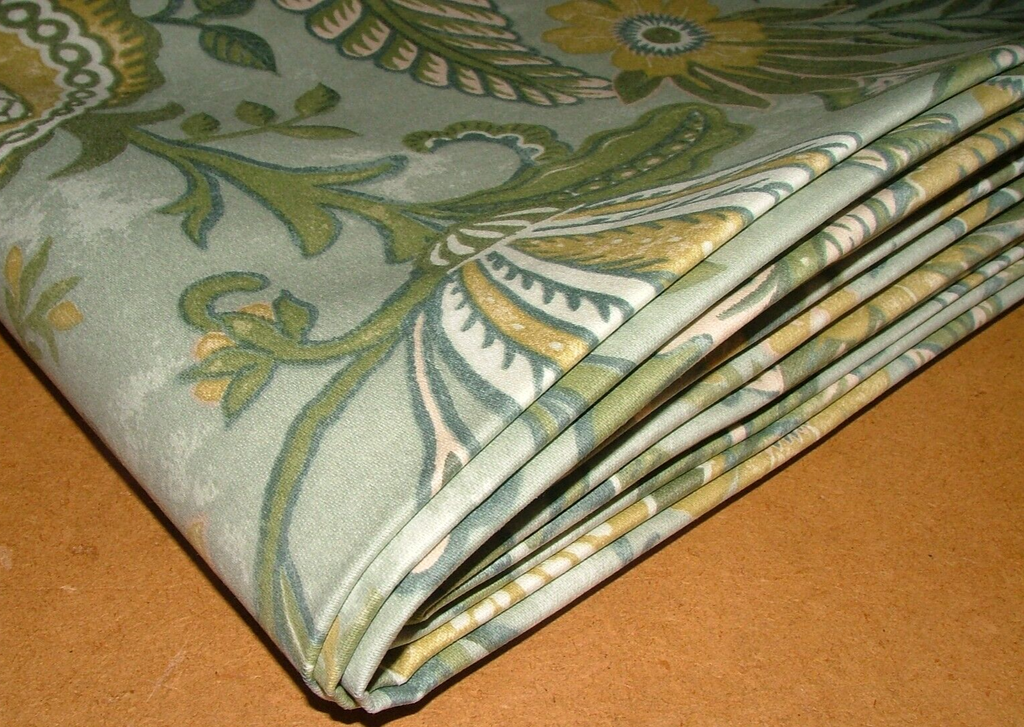 4.6 Metres iLiv Winter Fruits Sage Cotton Fabric Cushion Curtain Upholstery