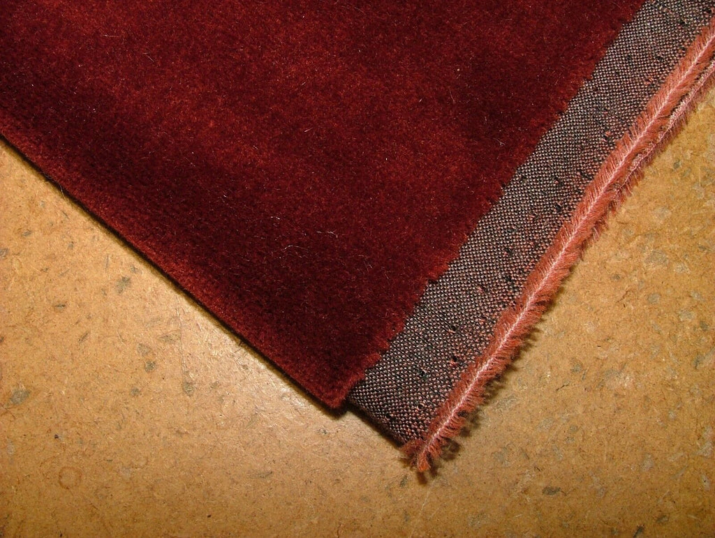 70cm Romo Burnt Sienna Thick Mohair Velvet Fabric Upholstery Cushion RRP £138.20