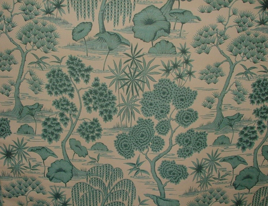 Japanese Oriental Tree Lapis Jacquard Fabric Curtain Upholstery Cushion Blind