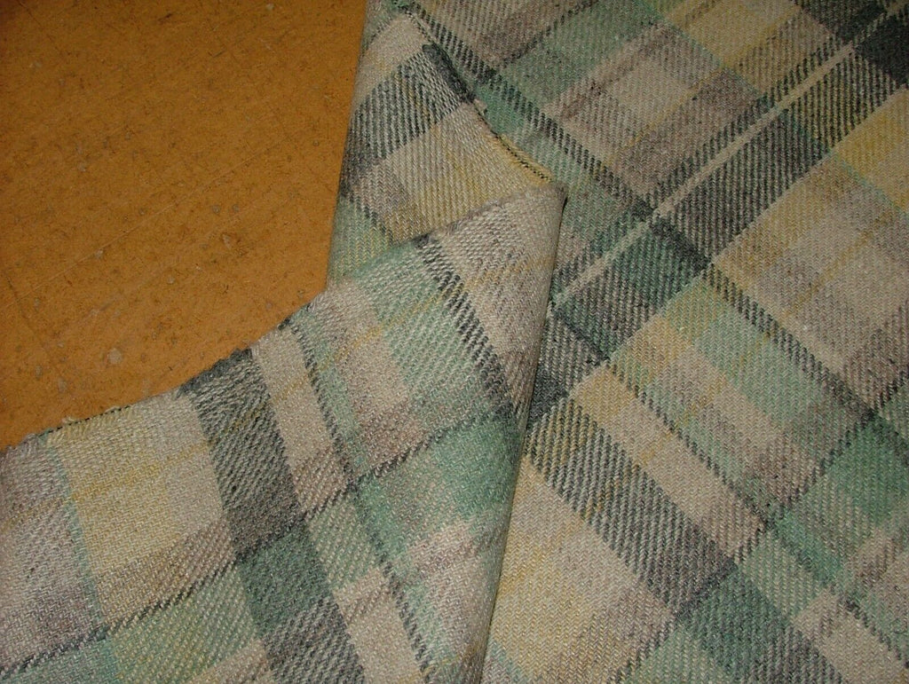 Glacier Highland Wool Blend Tartan Check Upholstery Grade Curtain Cushion Fabric