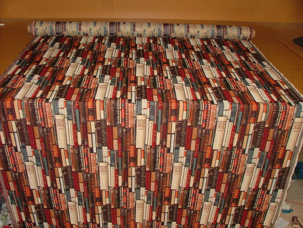 Library Books Tapestry Fabric Curtain Upholstery Cushion Blanket Throws Use