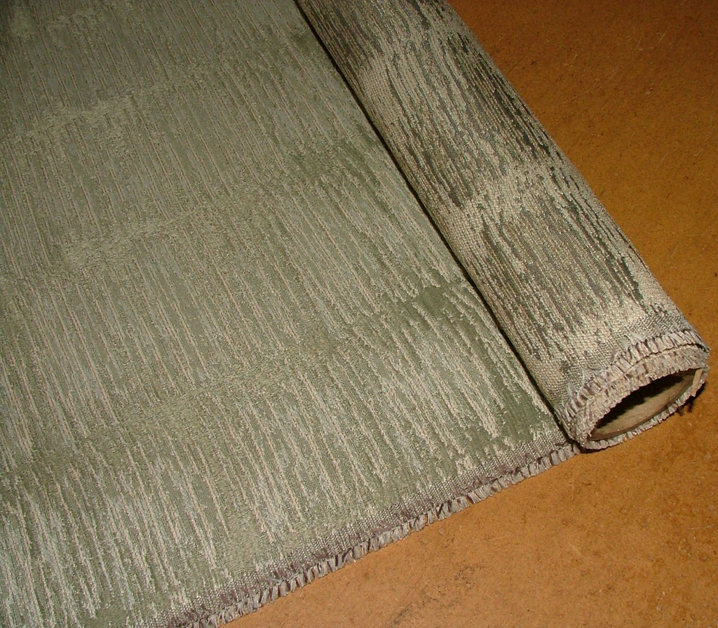 Fabric Remnants Woven Jacquard 1.8 Metres iLiv Chymic Sage FR Curtain  Cushion1