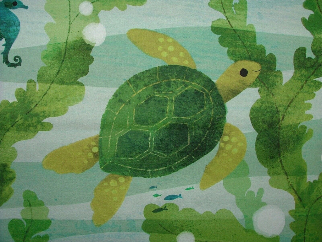 1.15 Metres Turtle Reef Romo Cotton Fabric Upholstery Cushion Curtain Villa Nova