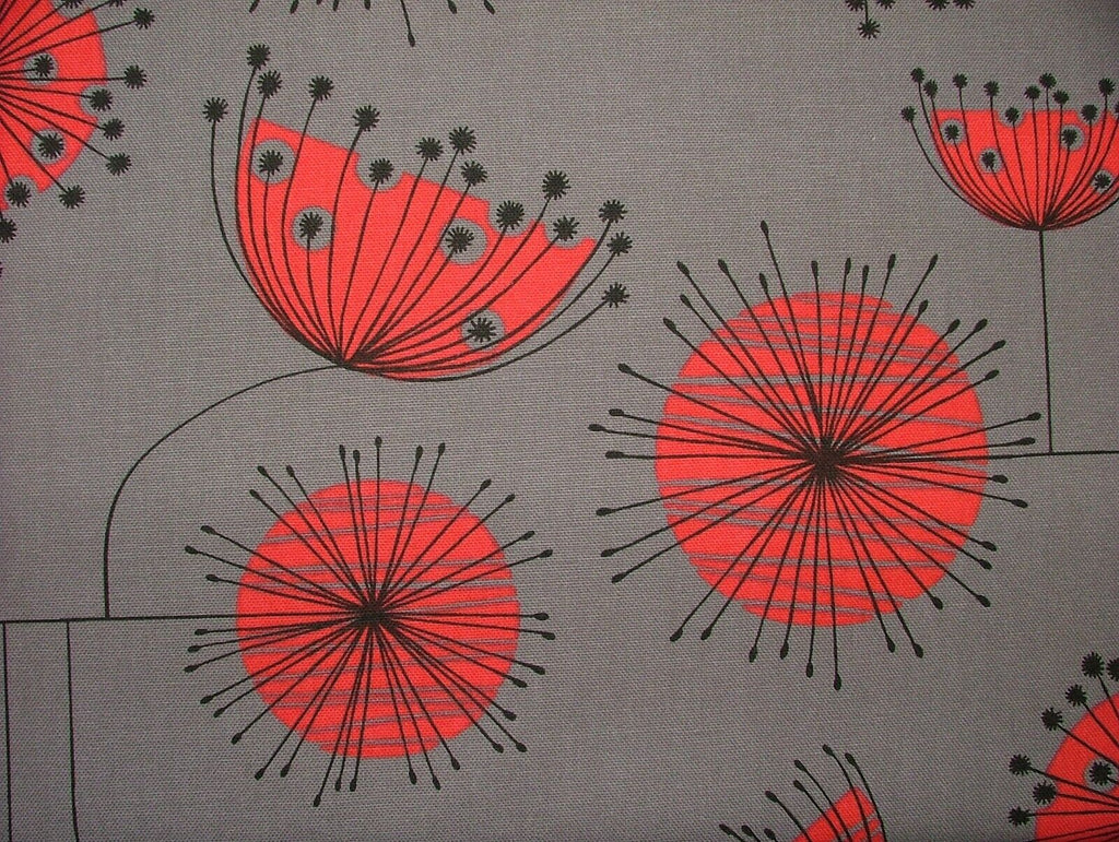 MissPrint Dandelion Mobile Storm Grey Scandi Curtain Upholstery Cushion Fabric