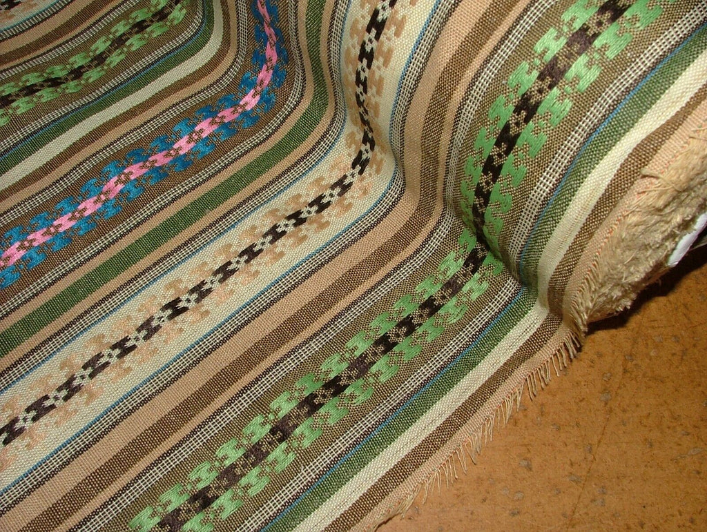 Mexican Burrito Stripe Woven Jacquard Curtain Upholstery Cushion Blind Fabric