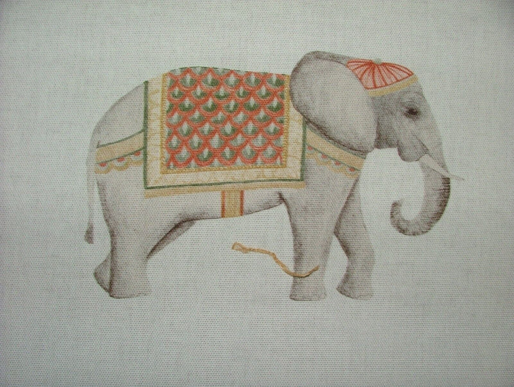 Jaipur Indian Elephant Natural Cotton Curtain Upholstery Cushion Blind Fabric