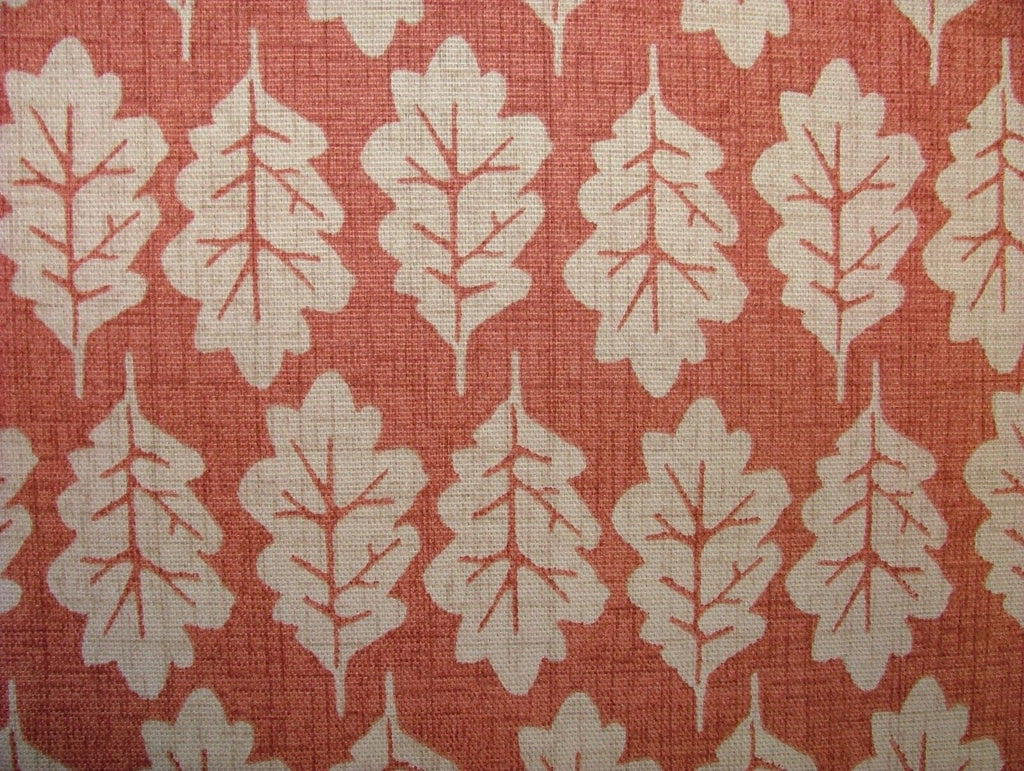 3.3 Metres iLiv Oak Leaf Paprika 100% Cotton Fabric Cushion Curtain Upholstery