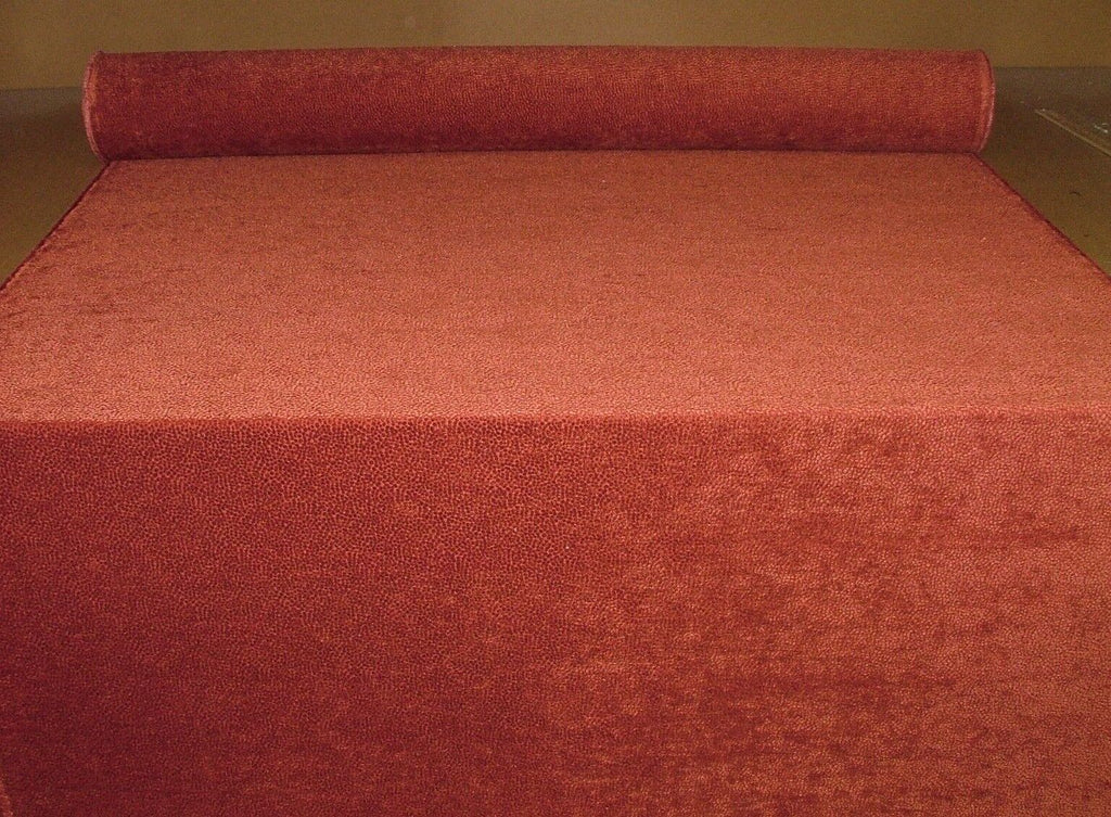 12 Metre Milan Terracotta Chenille Fabric Upholstery Cushion Curtain RRP £360.00