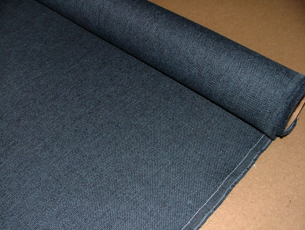 iLiv Woven Jacquard Fabric 2.3m Tundra Midnight FR Curtain Upholstery Cushion1