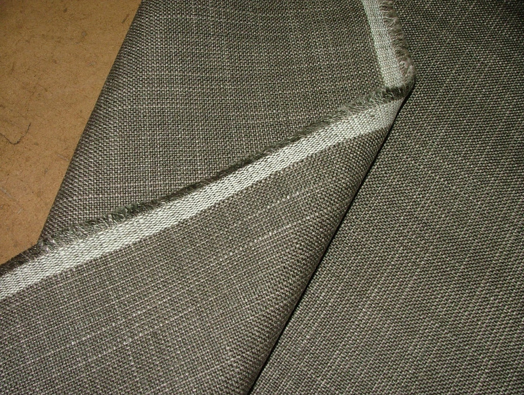 Romo Curtain Upholstery Fabric BARK BROEN Linen Cotton  Furnishing  - 19 Metres12
