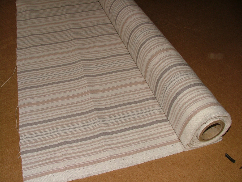 iLiv Woven Stripe Fabric 1.5 Metres Somerville Rose Curtain Upholstery Cushion12
