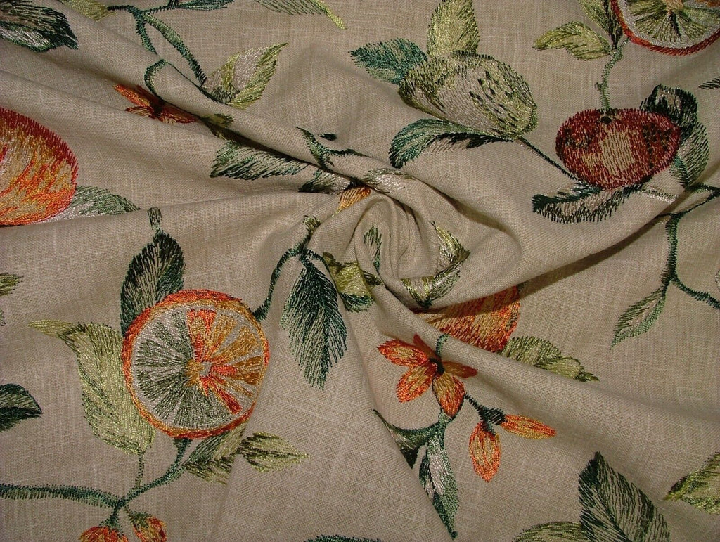 1.1 Metres iLiv Alani Orange Embroidered Fabric Curtain Upholstery Cushion