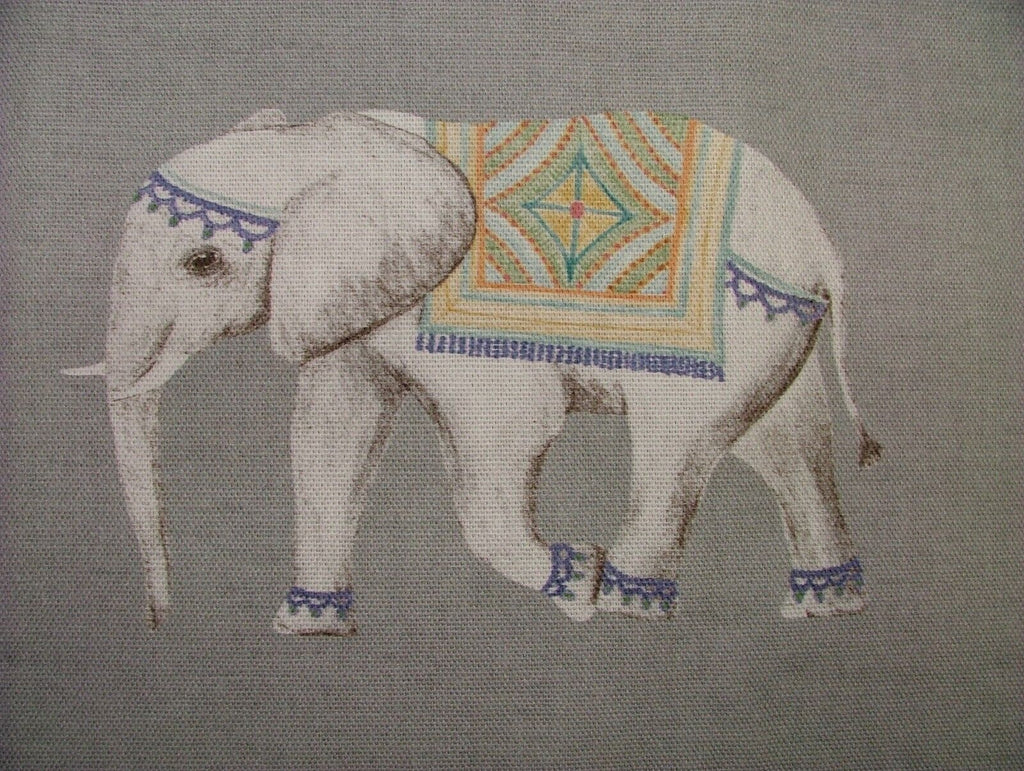 Jaipur Indian Elephant Grey 100% Cotton Curtain Upholstery Cushion Blind Fabric