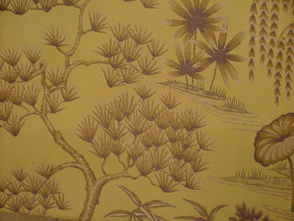 Japanese Oriental Tree Mimosa Jacquard Fabric Curtain Upholstery Cushion Blind