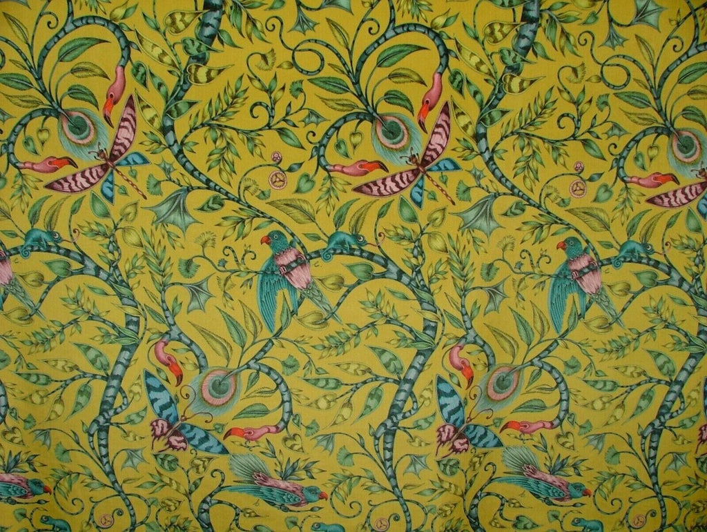 Emma J Shipley Rousseau Lime Velvet Fabric Curtain Upholstery Cushion Use